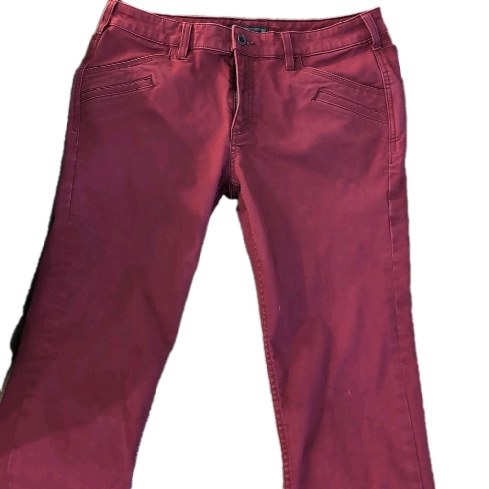 5.11 Tactical Women's Burgundy Pants Size 12 Reg Straight Leg Pockets Zip Fly